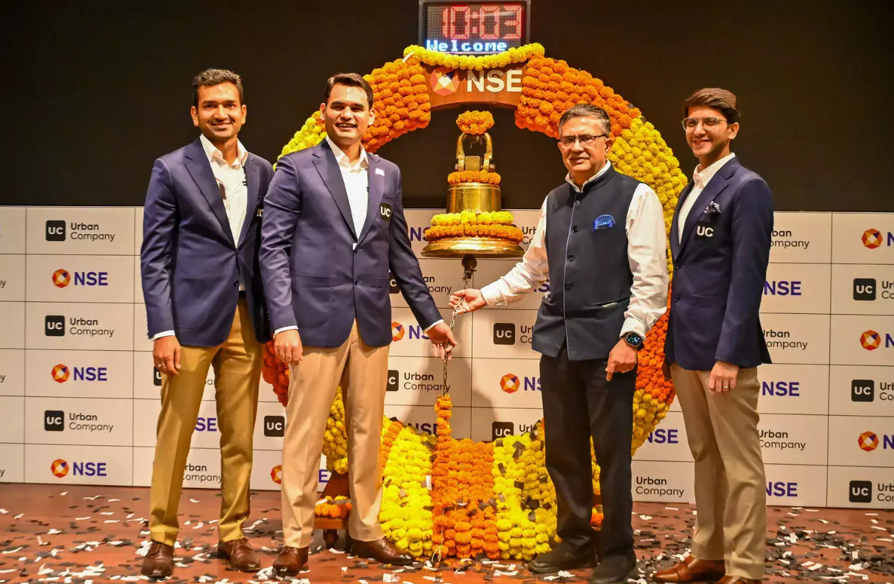 Urban Company IPO Makes Blockbuster Debut With 64% Premium on Listing Day